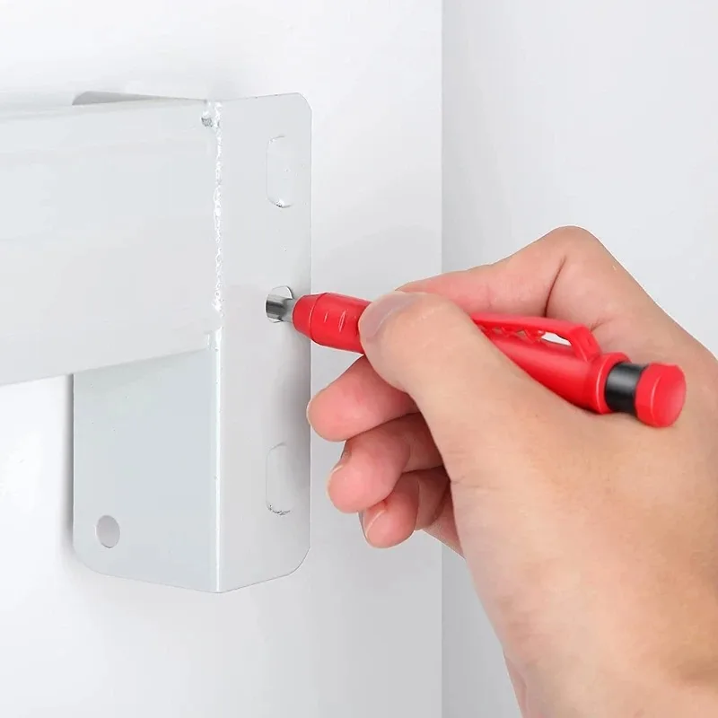 Woodworking Automatic Pencil Built-in Sharpener for Deep Hole Mechanical Pencil Marking Woodworking Tool Yellow and black