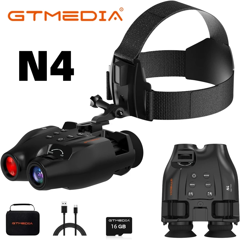Image of GTMEDIA N4 Nachtsichtfernglas HD Infrarot-Nachtsichtbrille 300M Vollständige Dunkelheit Tag/Nacht-Nutzung für Jagd, Fotos, Videos