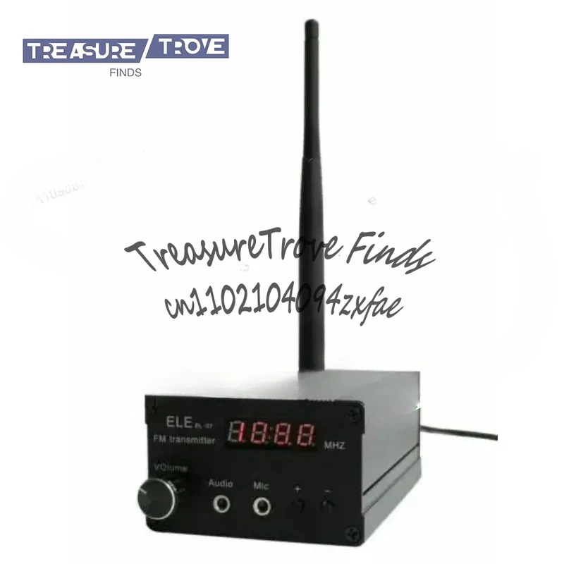 

87-108 МГц 5 Вт стерео FM-передатчик 0,2 Вт 1 Вт 3 Вт 5 Вт регулируемая мощность + антенна + источник питания