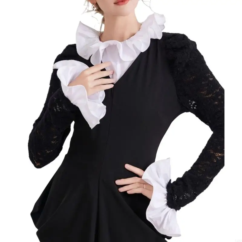 

Multiuse False Collar With Matching Arm Cuffs Sleeves For Women Business Wear