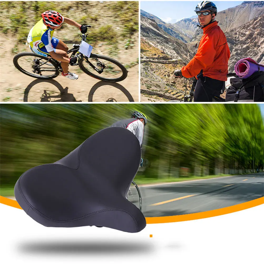 Bike Seat Saddle Waterproof Black Comfortable Breathable Cushion Ergonomic Support Outdoor Cycling Bike Seat Saddle