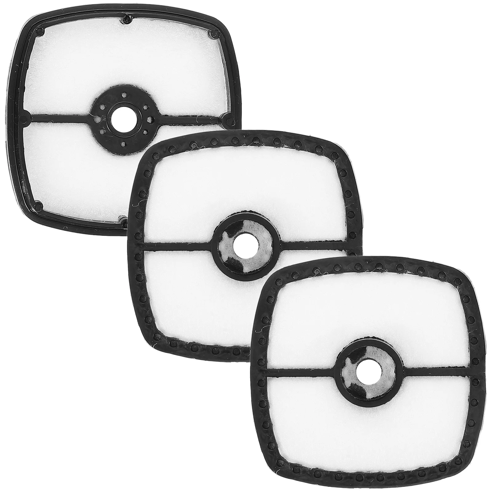 3pcs Air Filter For Lawn Mower Engine Replacement High Efficiency Durable Easy Install Trimmer Blower Tiller Cultivator Mower