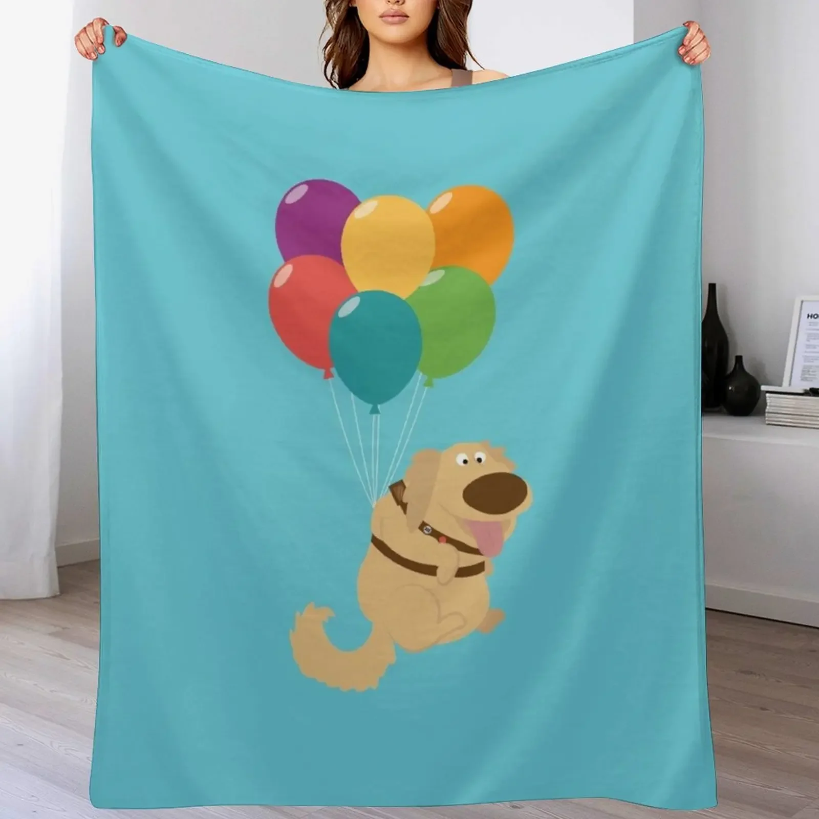 

Dug Balloons Throw Blanket Sofa Quilt Picnic Warm Furrys Blankets