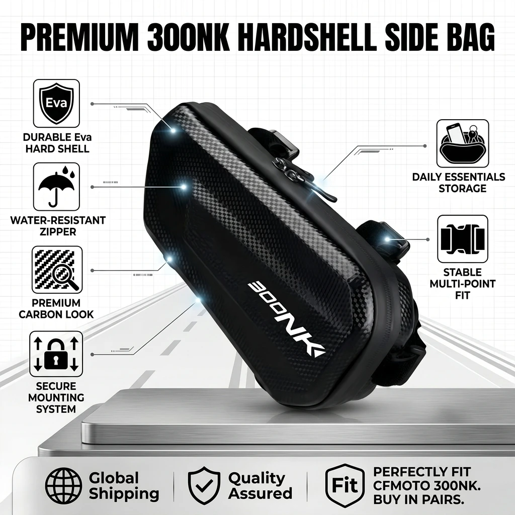 Easy To Clean Large Capacity EVA Motorcycle Saddle Bag Tool Bag With LOGO For CFMOTO 300NK 300 NK 300 NK300 300NK 2017-2023
