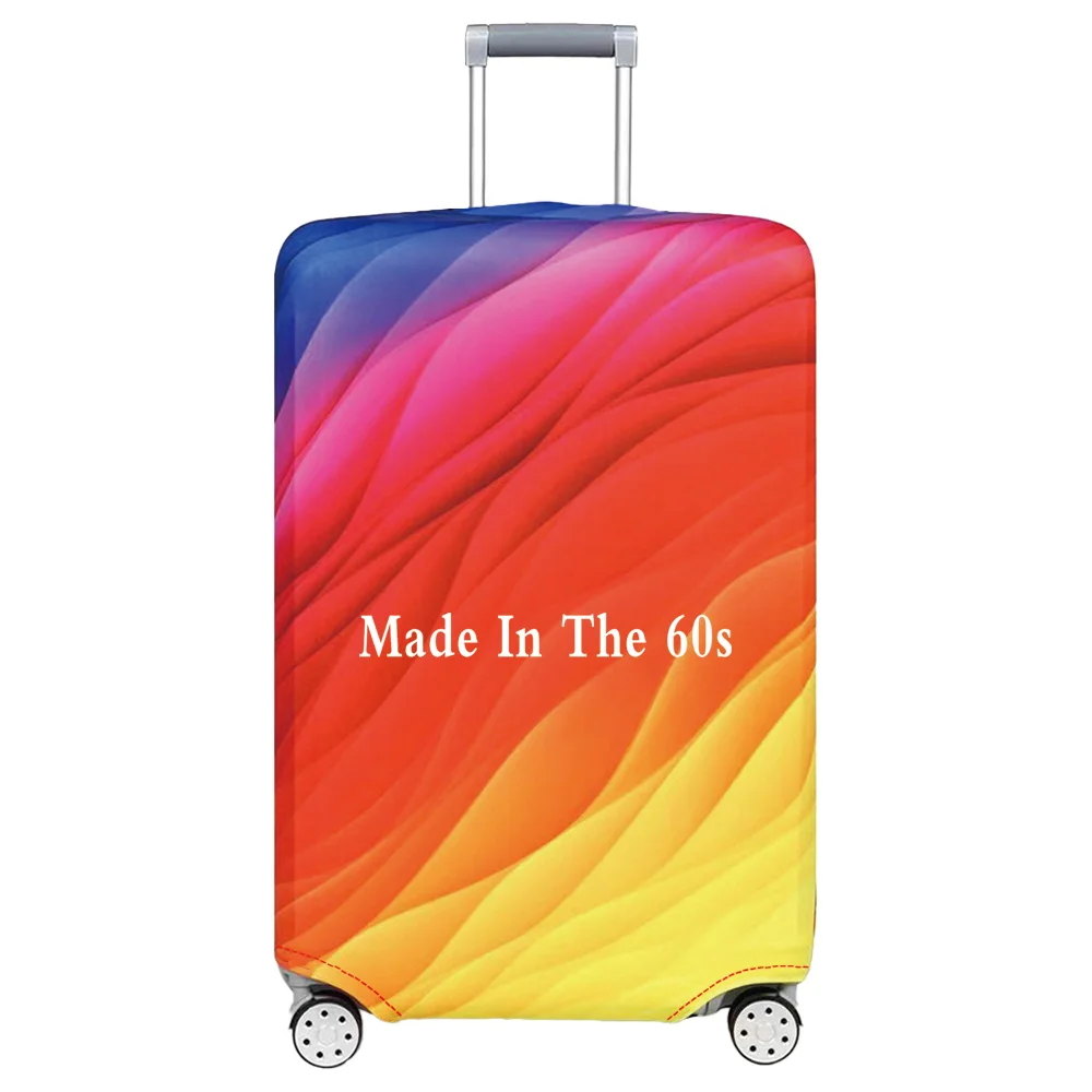 18-32 Inch Luggage Cover Thick Elastic Suitcase Protector Case Printing Years Series Baggage Covers Washable Prevent Scratches