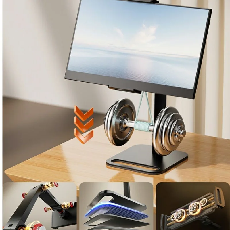 Imagem -05 - Universal Folding Monitor Desk Holder Stand Base de Exibição Expansível Vesa Mount Tela Vertical Externa 12173