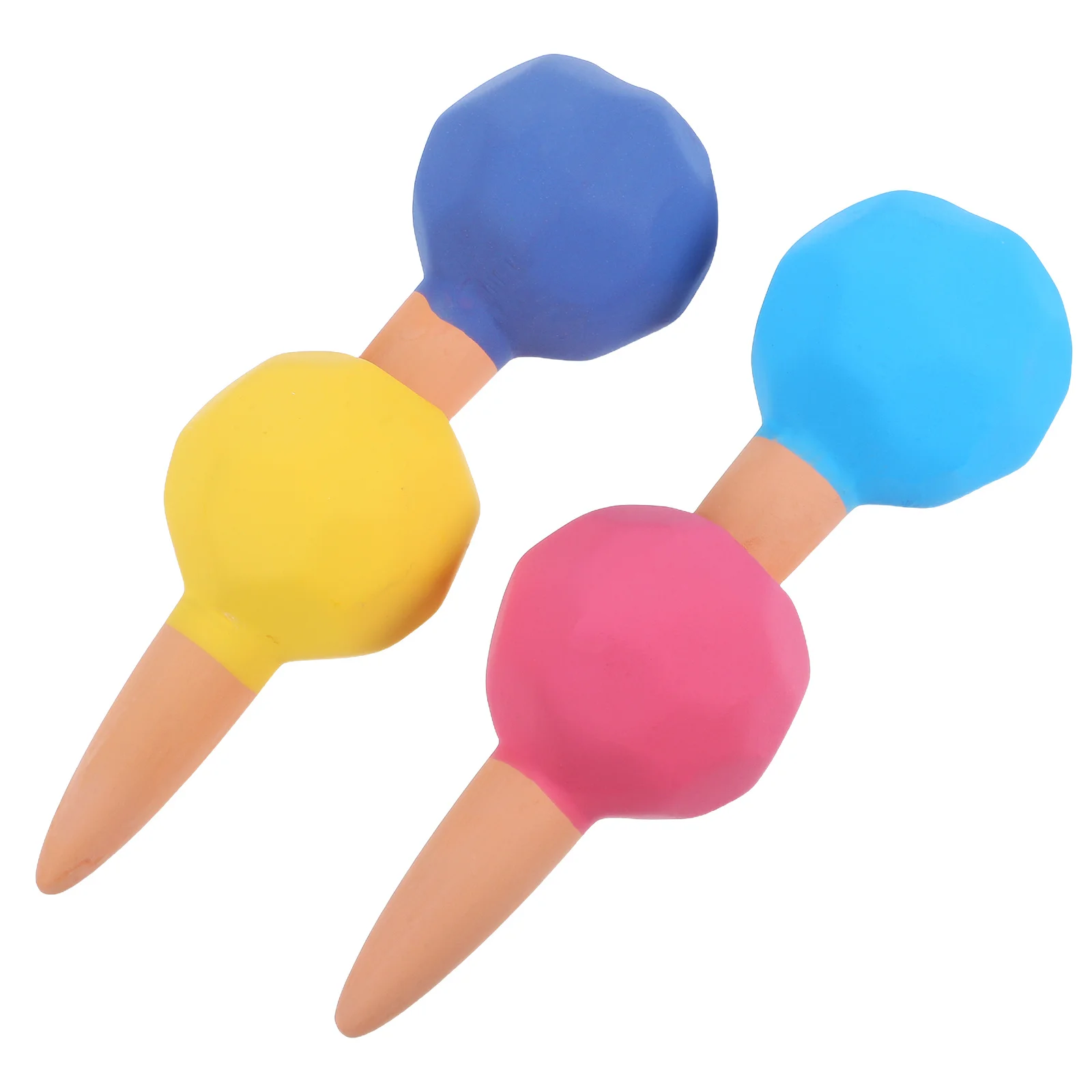 

4Pcs Lazy Drip Irrigator Ceramic Polygonal Self Watering Spikes Slow Release Planter Stakes for Indoor Outdoor Plants Garden