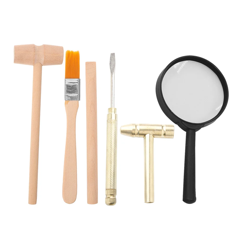 Desktop Duck Archaeological Tools Dig Kit Tassel Scrubber Child Mini Light Bulbs