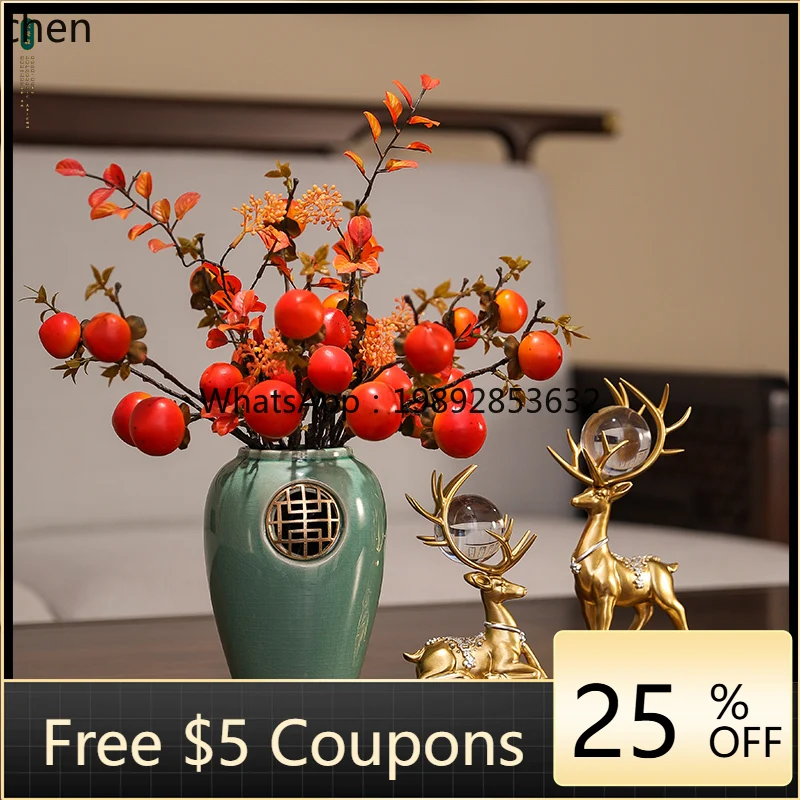 

Ceramic Vase Ornament for Living Room Entrance Coffee Table TV Cabinet Festive Decoration