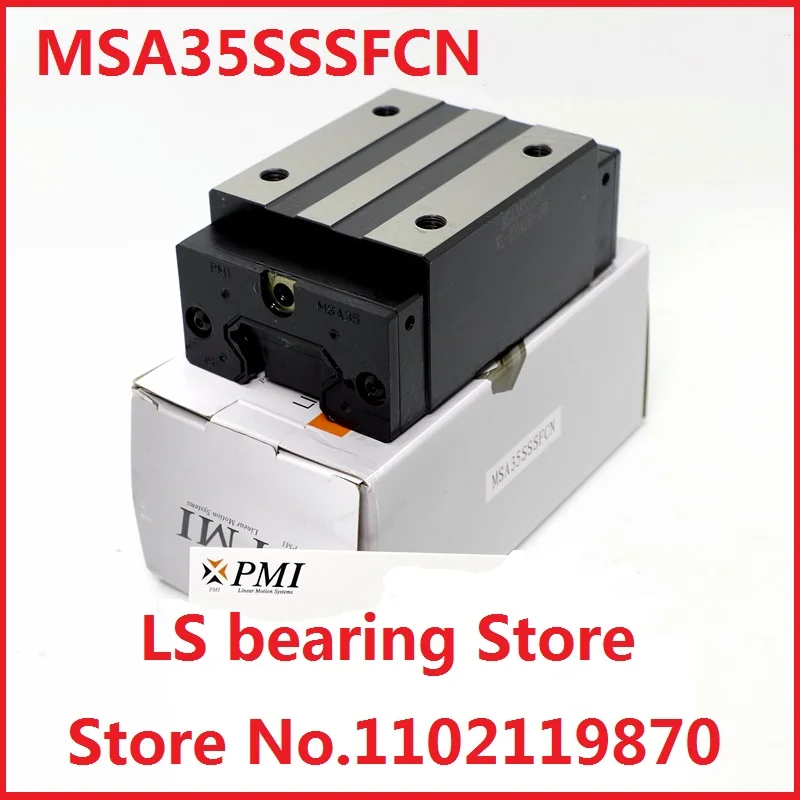 1pc 100% brand new original genuine PMI brand linear guide block model MSA35S-N