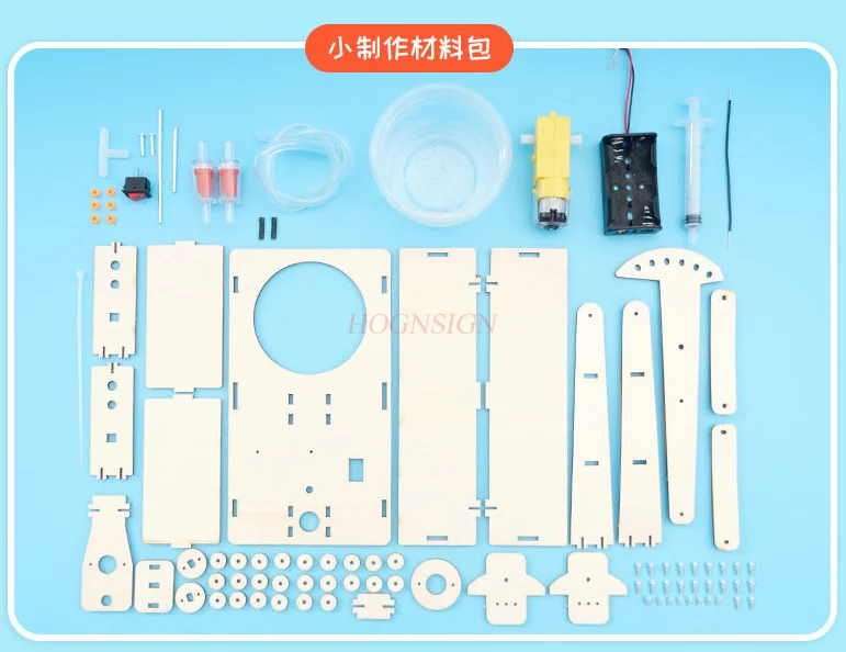 Imagem -03 - Diy Física Brinquedos para Crianças Montagem Bem Bombeamento Modelo de Exploração de Petróleo Wooden Puzzle Ferramentas de Ensino Estudantes