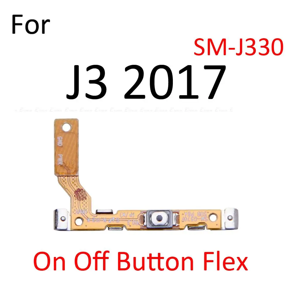 Switch Power ON OFF Key Mute Silent Volume Button Ribbon Flex Cable For Samsung Galaxy J3 J5 J7 Pro 2016 2017 Replacement Parts