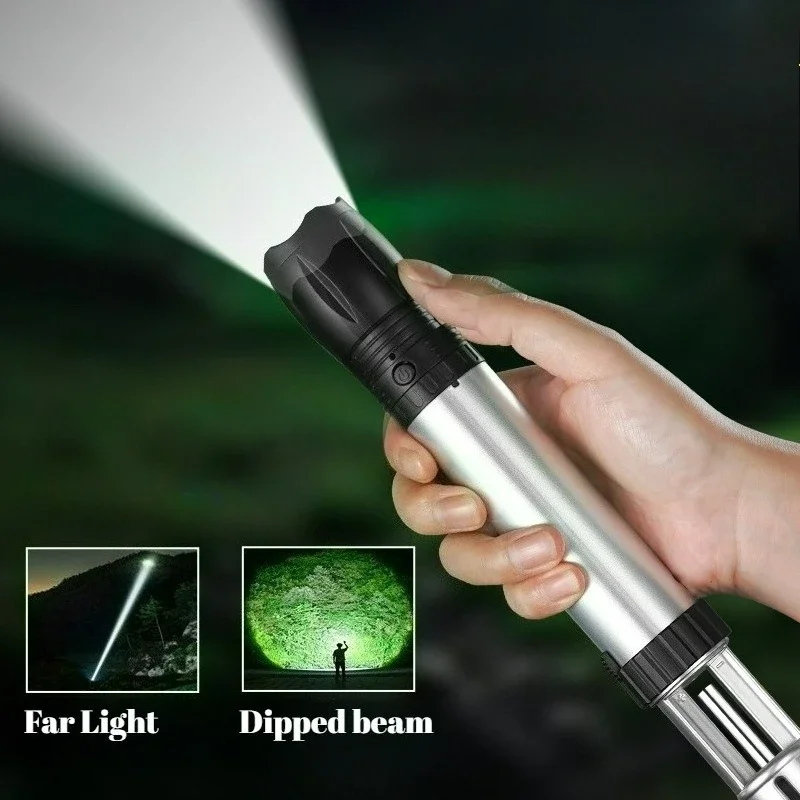 Creative New Large Spray Gun Rotating Play with High Power Spray Gun Lighter LED Light Telescopic Wholesale Gadgets for Men