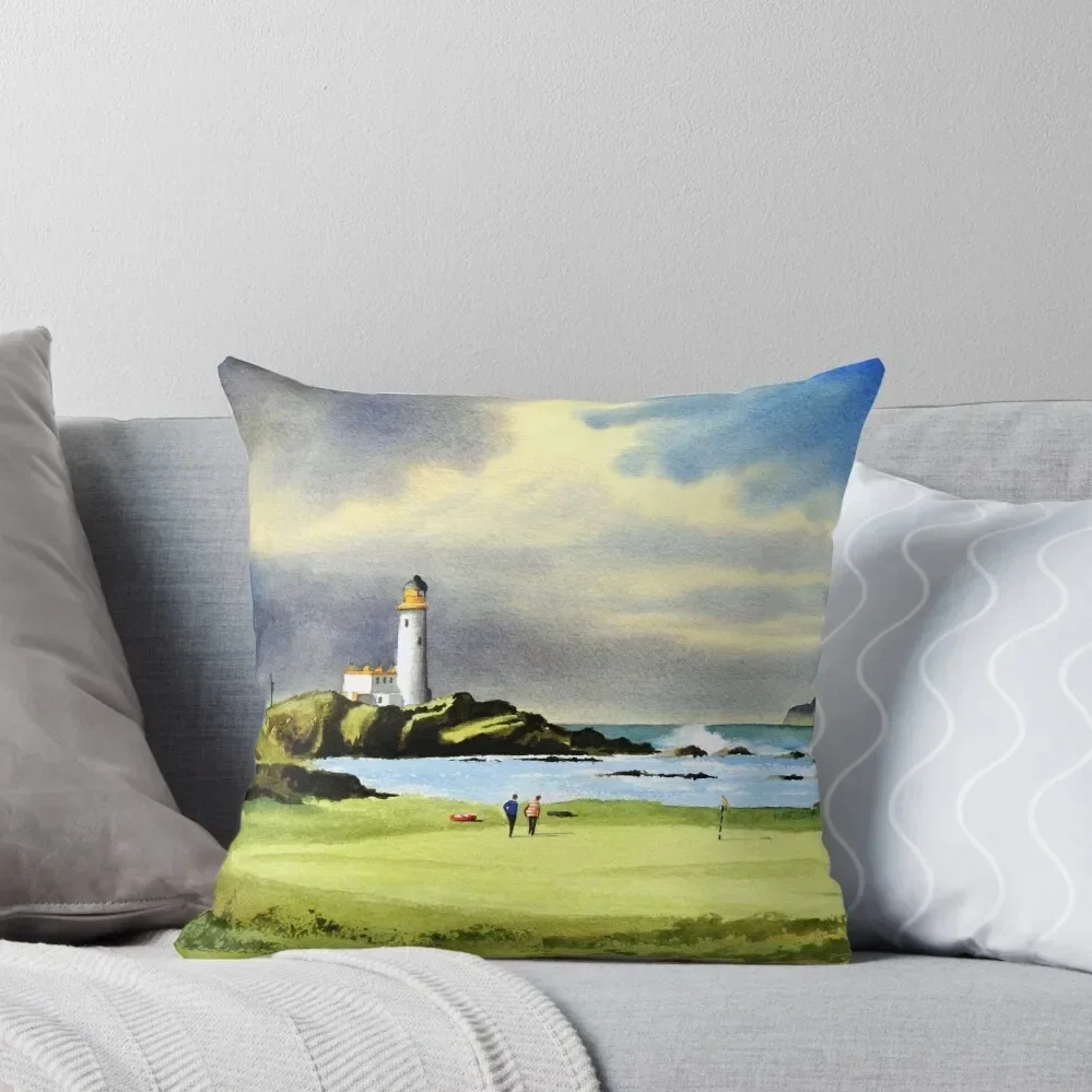 Turnberry Golf Course Scotland 10th Hole Throw Pillow Christmas Pillowcase home decor items pillow