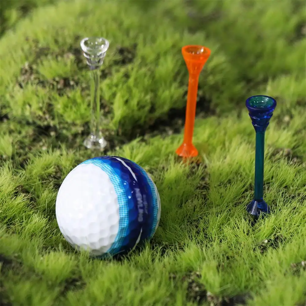 20Pcs Low Resistance Golf Tees 83MM Double-layer Golf Clubs Tee Plastic Rubber Cushion Golf Training Tools Outdoor Sports