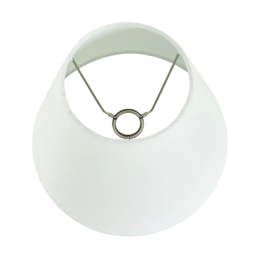 الأبيض محكم النسيج الإمبراطورية غطاء مصباح تركيبة إضاءة الزخرفية ديكور المنزل الطابق أباجورة الظل مادة البوليستر