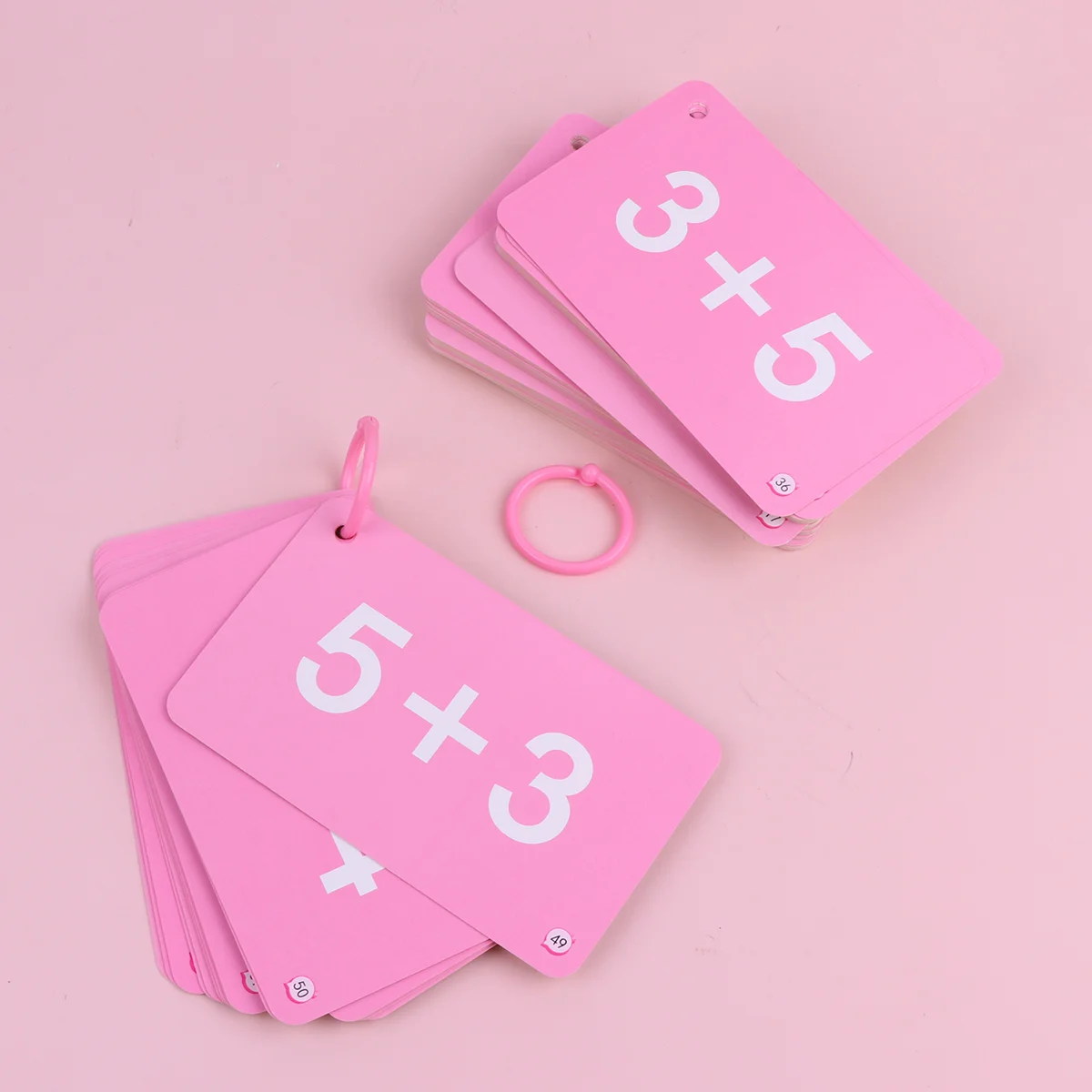 1 Set of Educational Flash Cards Math Set for Kids Children Early Learning(Plus or Minus in 10) subtraction flash cards