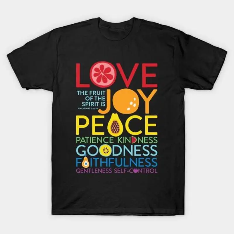 

Fruit of the Spirit Christian Bible Verse T Shirt S 5XL Fast Shipping