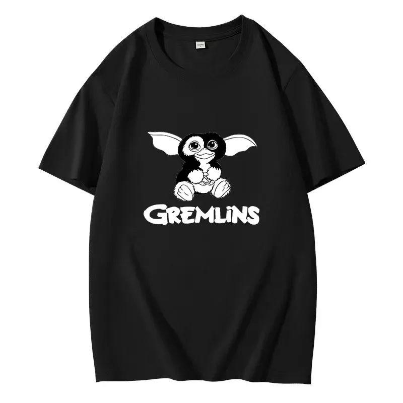 2024 Men Short Sleeve Gremlins Gizmo Kawaii Printed T-shirt Cotton Men New Casual Clothes Tee T-Shirt Women Fashion Tops