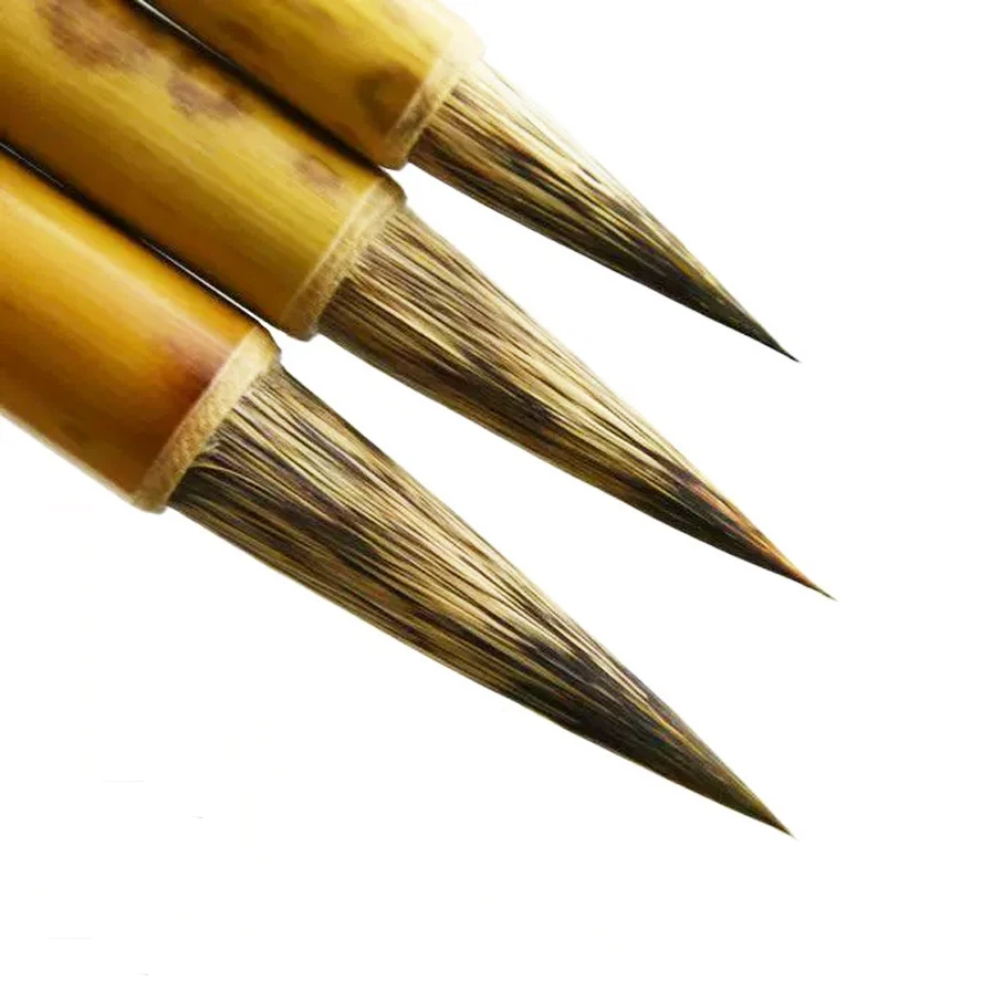 

Purple Hare Hair Brush Bamboo Shaft Refined Brush for Small Regular Script Brush Artist Writing Calligraphy Painting ArtSupplies