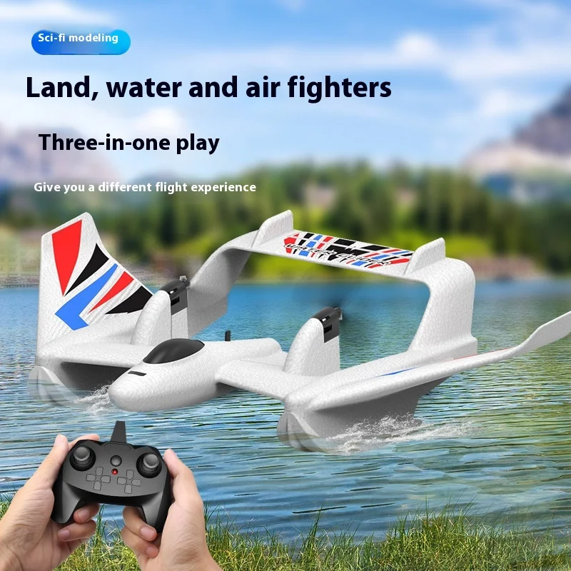 Bm21 Remote Control Aircraft Underwater Takeoff Model Aircraft Toy Aircraft Water, Land And Air Fixed Wing Epp Foam Aircraft