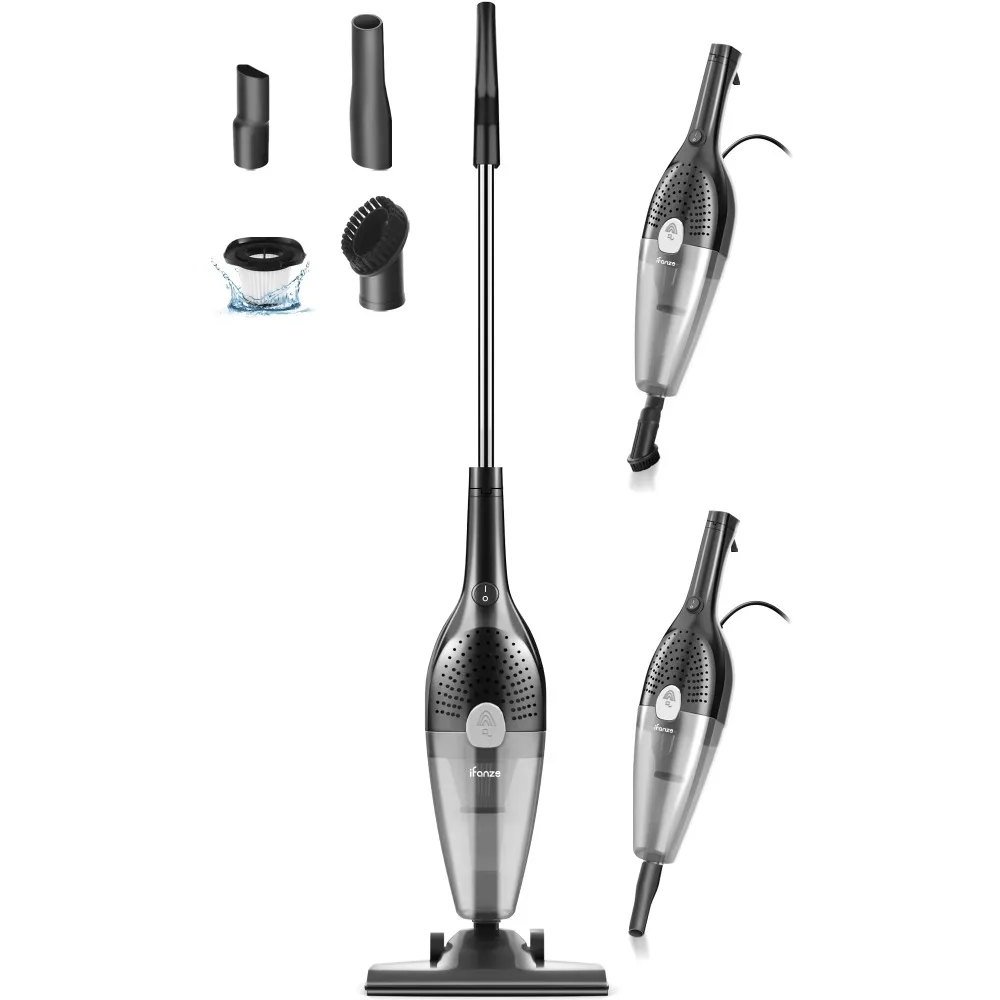 

Qunler 25Kpa Corded Stick Vacuum Cleaner with Powerful Suction, 3-in-1 Lightweight Handheld Vacuum Cleaner Home Carpet Pet Hair