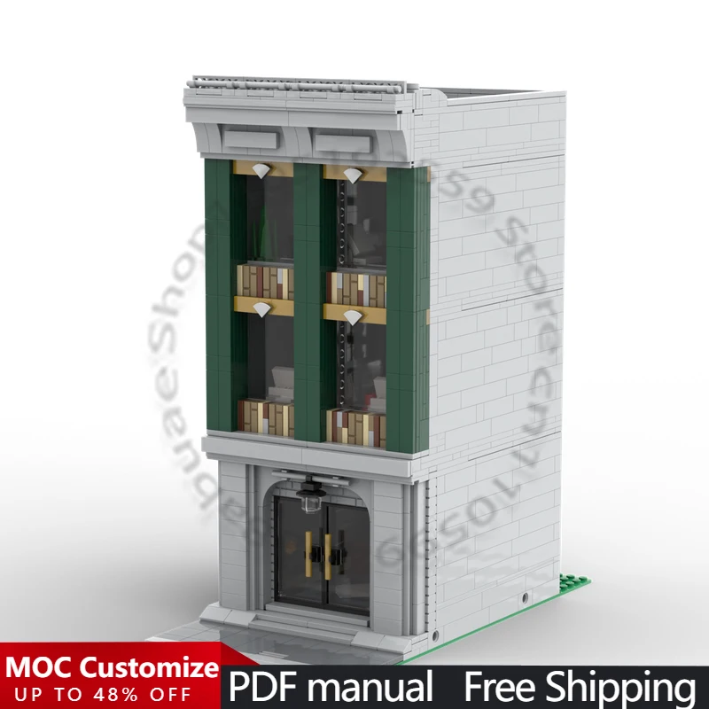 

Набор строительных блоков MOC из 1452 деталей, модульная модель, развивающая игрушка для мальчиков, подарок на день рождения