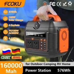 600W Portable Power Station OPS600 576Wh Power Bank 220V Energy Storage Power Supply Solar Generator for Outdoor Camping RV Home