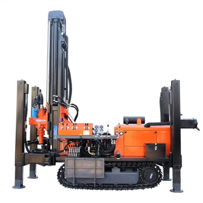 Hot Selling 100m 300m 500m 600m Crawler Water Well Drill Rig Portable Water Well Drill Rig Machine for Sale Price