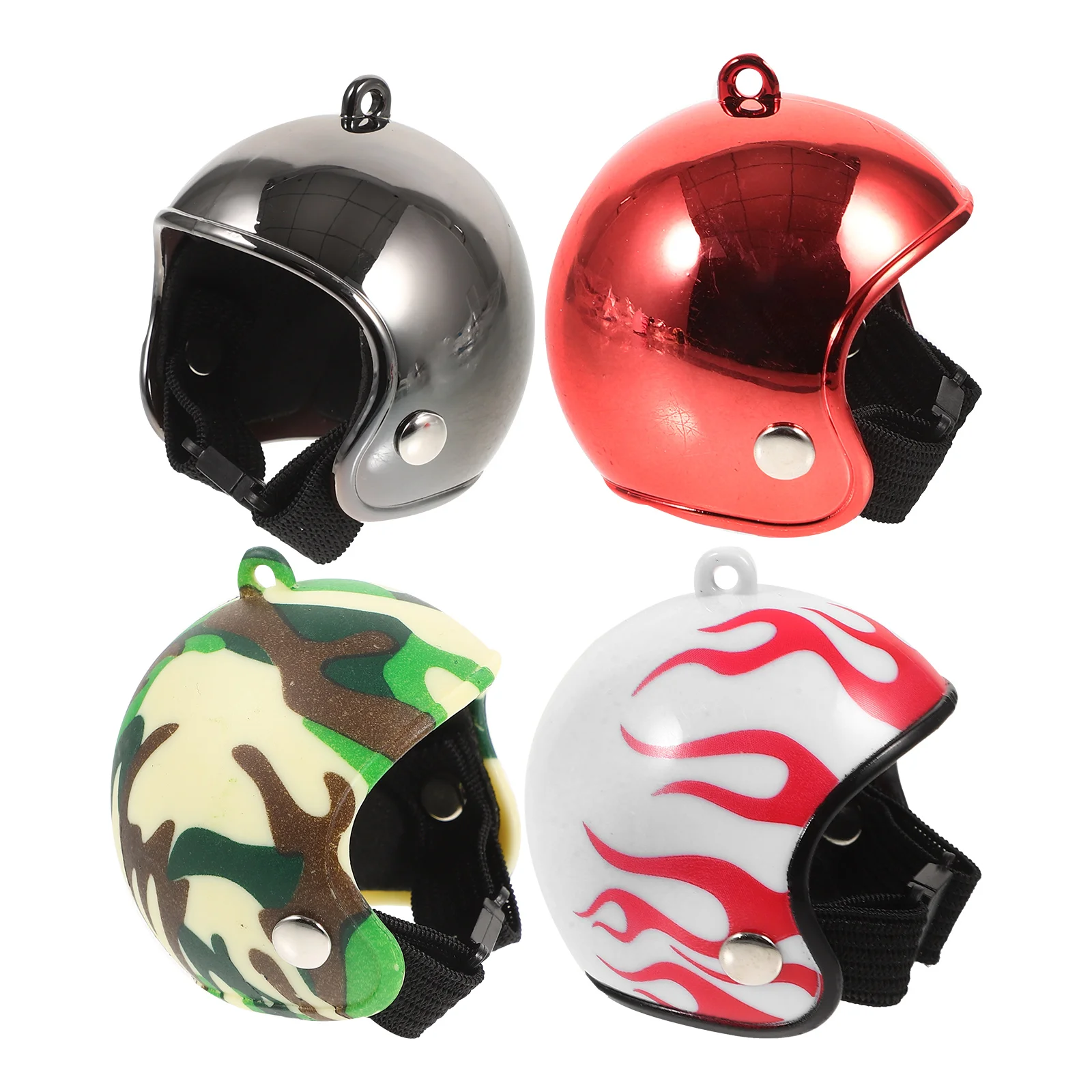 4 Pcs Bird Safety Mini Helmets Pet Headwear Crash Chick Chicken Protective Tiny Plastic Cube