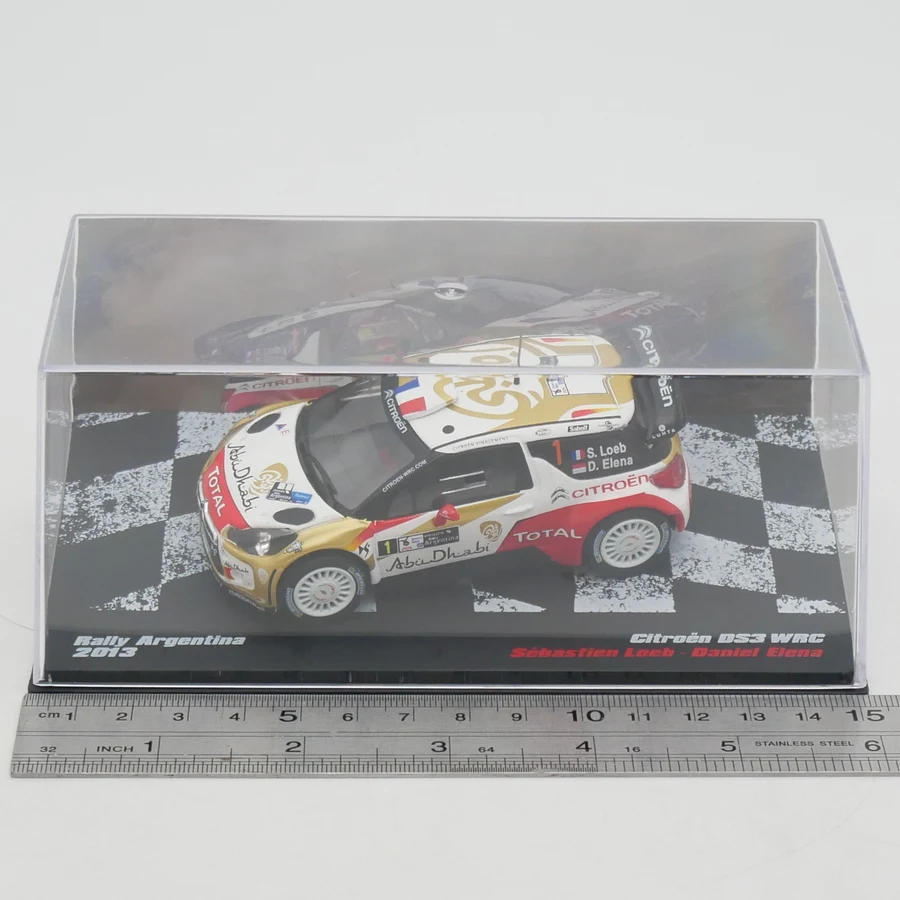 

Diecast Ixo 1:43 Scale Citroen DS3 WRC 2013 Loeb Citroen Loeb Rally Alloy Car Model Collectible Toy Gift Souvenir Display