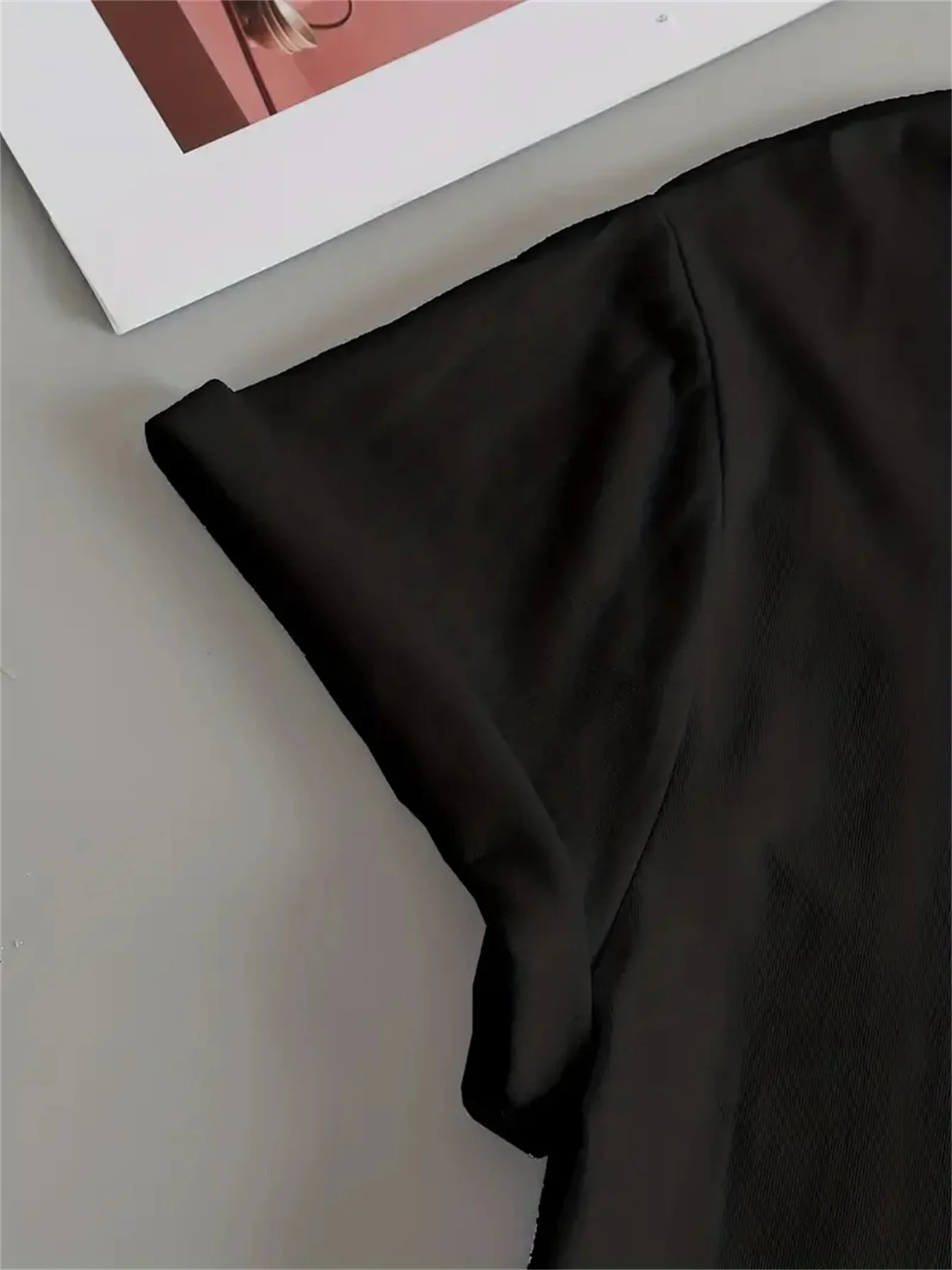 Koszulka z nadrukiem księżyca, gładka, z okrągłym dekoltem i krótkim rękawem, codzienna bluzka na lato i wiosnę, odzież damska