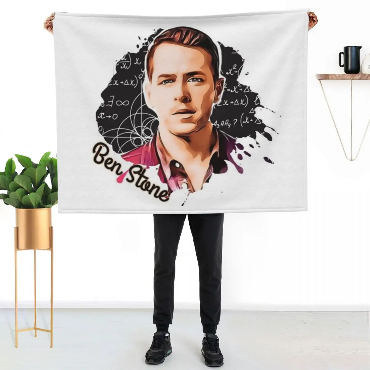 Ben Stone Cartoon Throw Blanket Camping For Baby Quilt For Decorative Sofa Thin Flannel Fabric Blankets