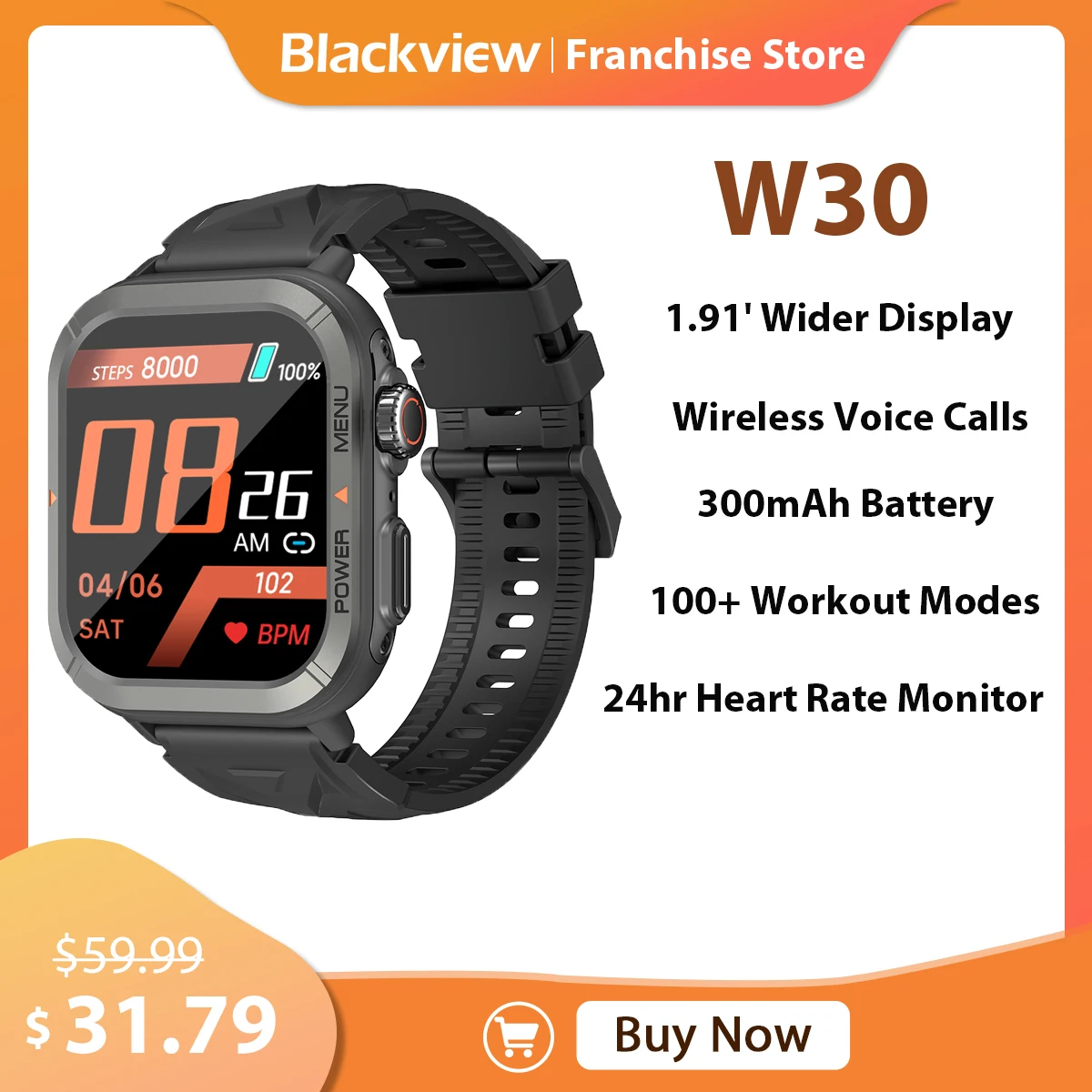 Blackview W30 Smartwatch 1.91