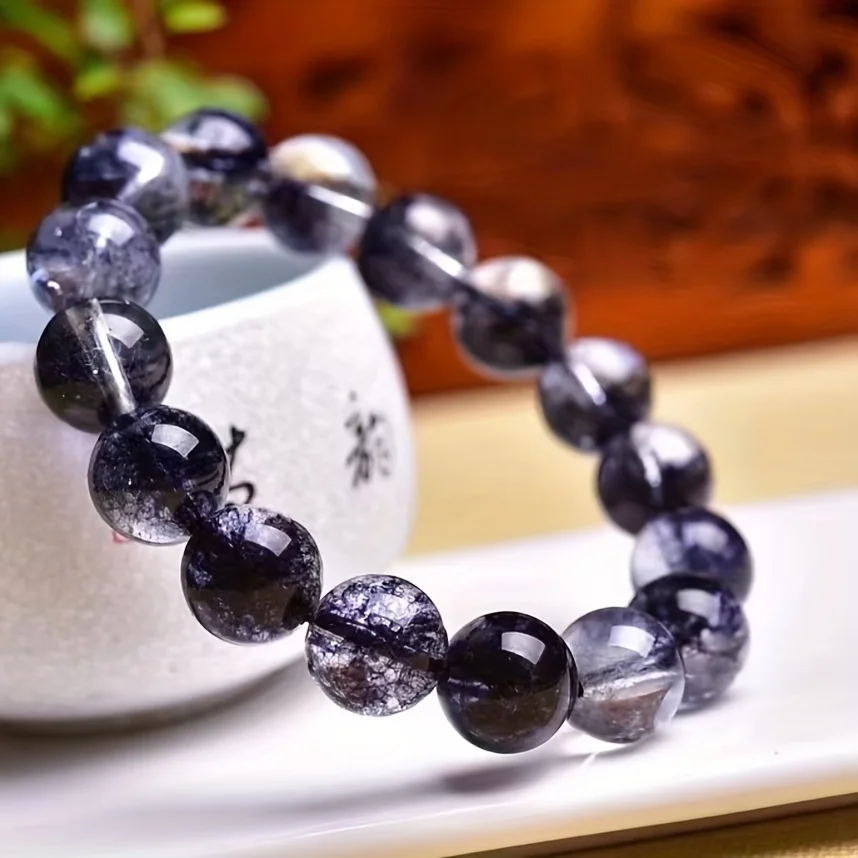 black crackle quartz bracelets crystal raw home decoration spiritual healing crystal