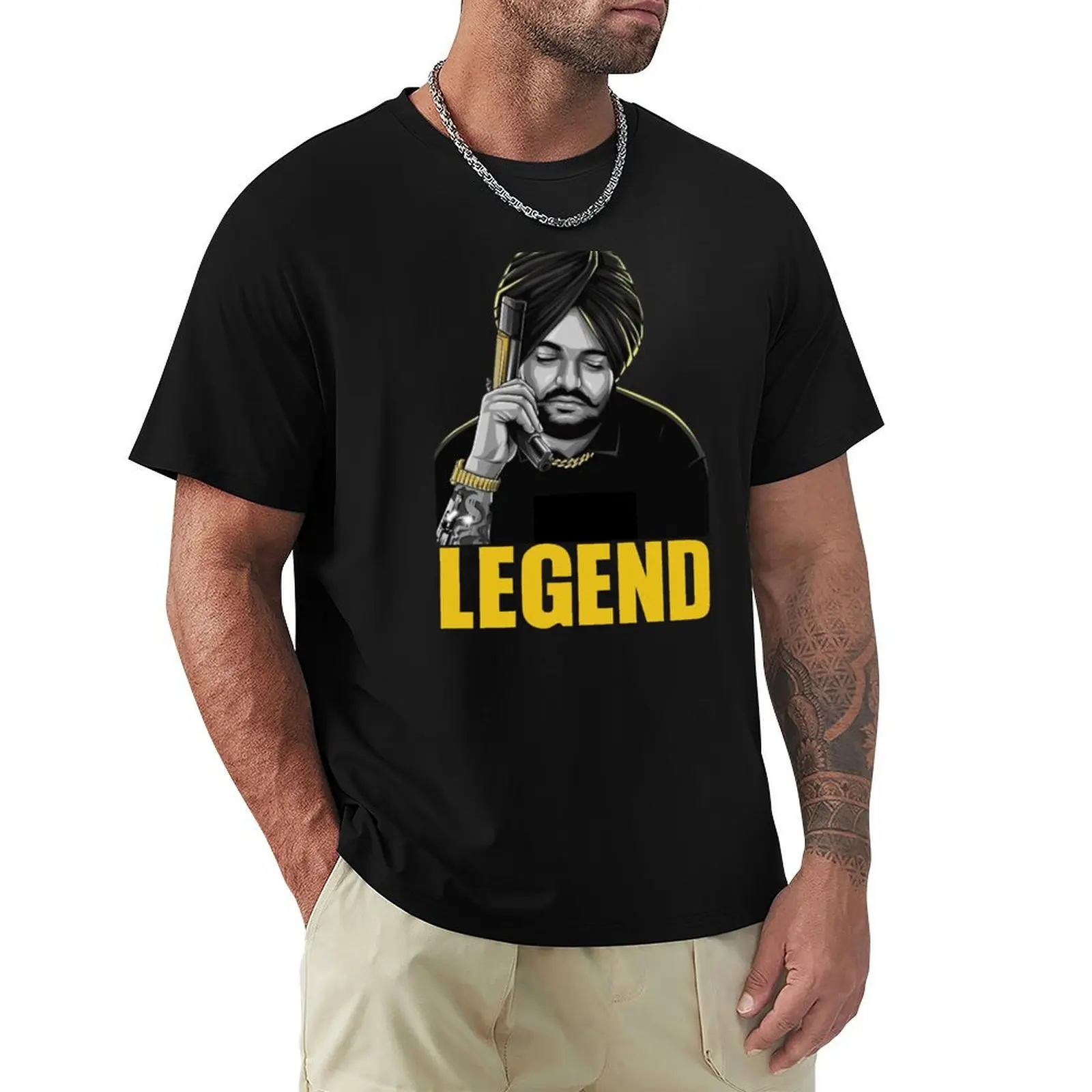 

Legend Sidhu Moose wala T-Shirt cotton man t-shirts luxury designer blue archive mens t shirts