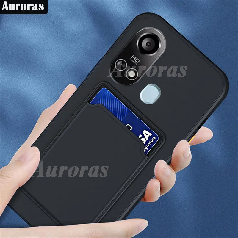 

Auroras For Itel A49 Play Case Luxury Wallet Card Slot Back Cover Soft Silicone Protector For Itel A58 Lite Case