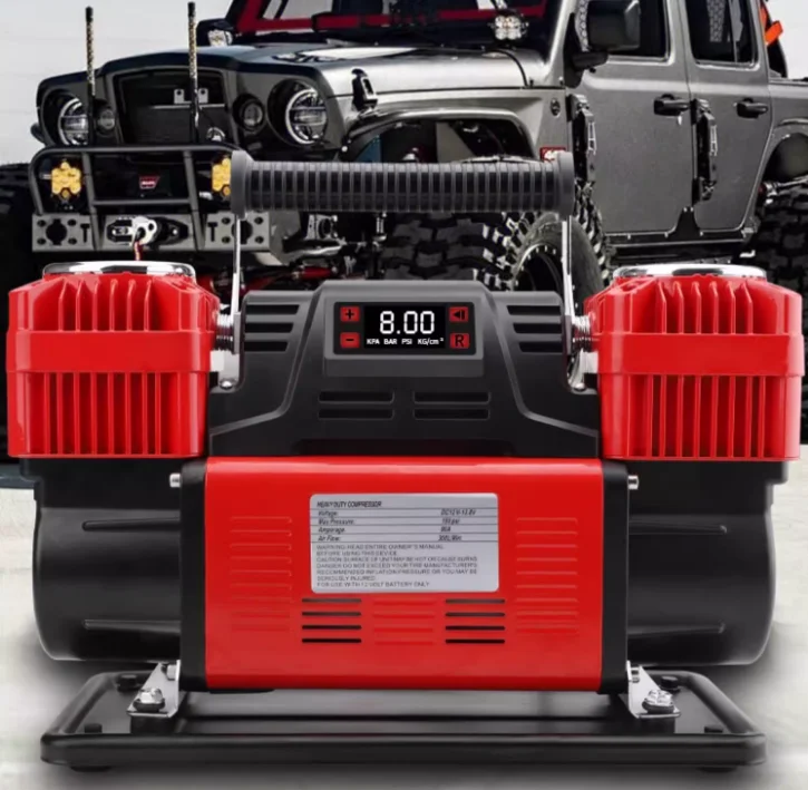 60-Cylinder Smart Digital Air Compressor - 300L/min High Pressure for SUV Trucks & Off-Road Vehicles