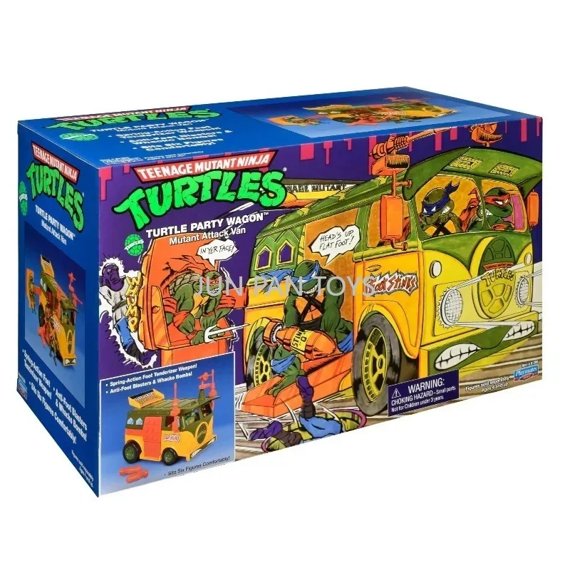 Original Teenage Mutant Ninja Turtles Classic Party Wagon Action Figure Vehicle 2021 Retro Mutant Attack Van Collectible Toy Boy