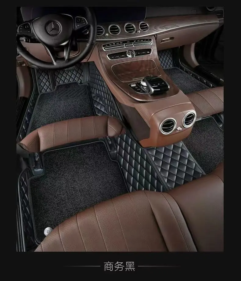 

Double Layer Car Floor Mat For Volkswagen VW Passat B9 B8 B7 B6 B5 VW T-Roc Gen1 VW Golf 3 MK3 Auto Carpet Parts