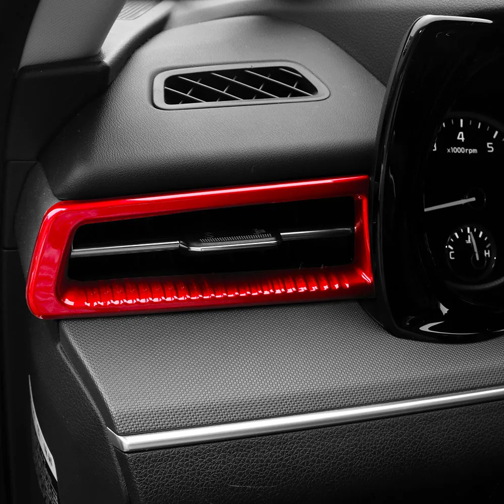 2pcs For KIA K5 2021 2022 2023 2024 Car Front Dual-sided Vent Cover Trim ABS Material Interior Decoration Accessories