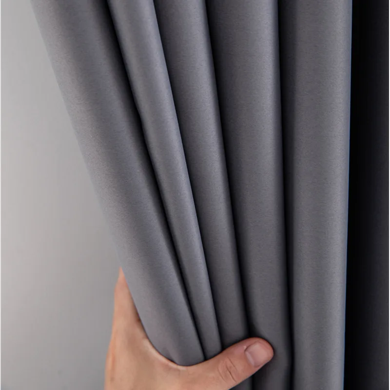 

Thickened Blackout Curtains for Living Room Bedroom Three-layer High-precision Sunshade Lining Heat Insulation Sun Protection