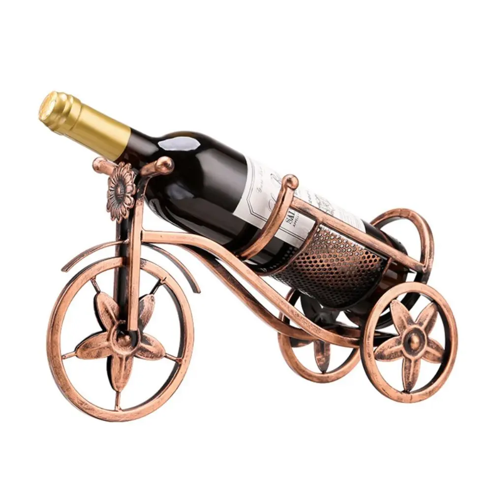 Tricycle Shape European Style Decorative Home Decoration Wine Rack Wine Bottle Holder Wine Display Stand Kitchen Organizer