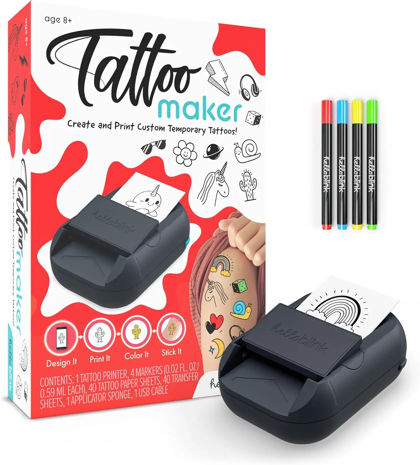 

Custom Temporary Tattoo Maker – Create & Print DIY Body Art for Kids Ages 8+