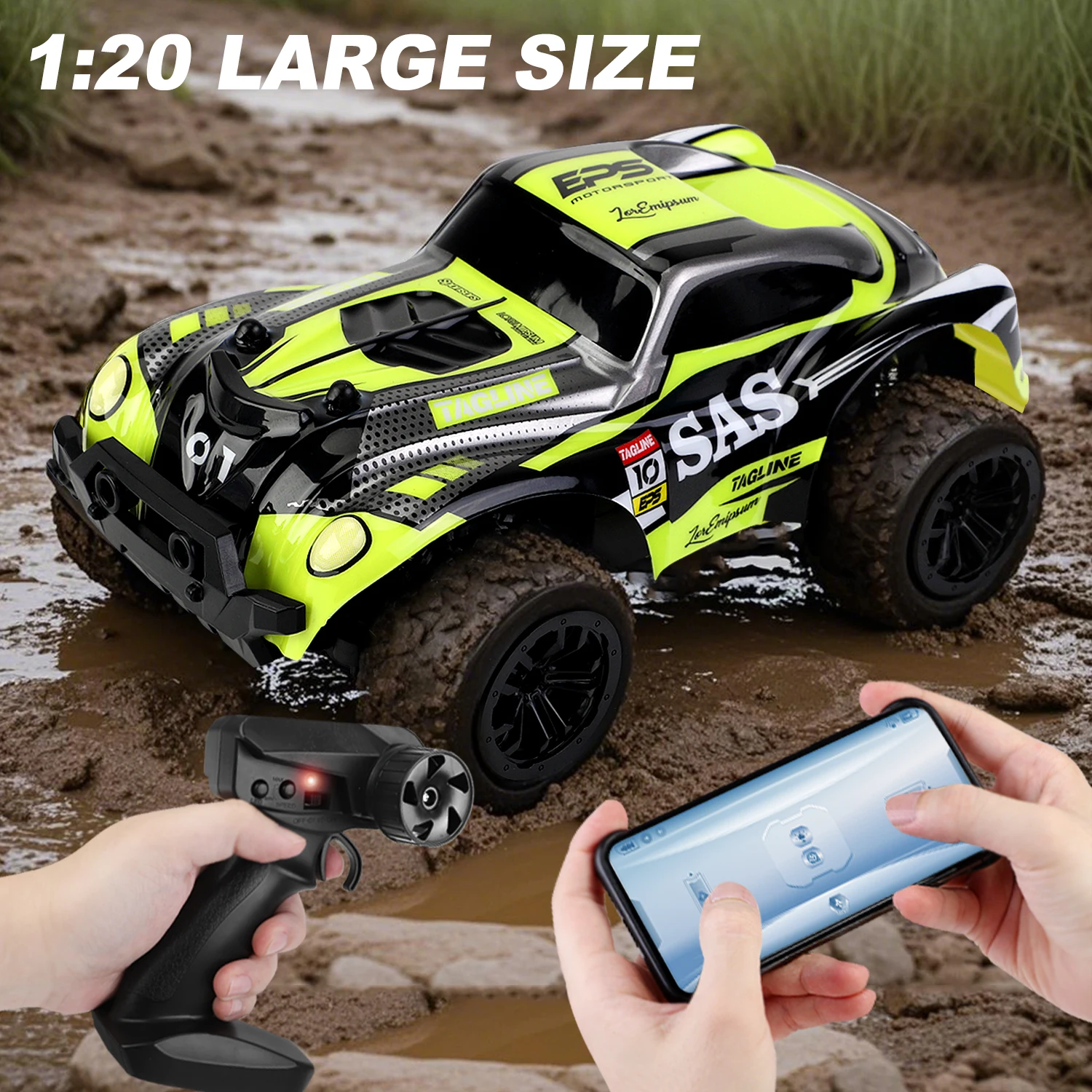 1:20 Off Road RC Car 2.4G 4WD - đánh giá và giá Kids Toys Under $20
