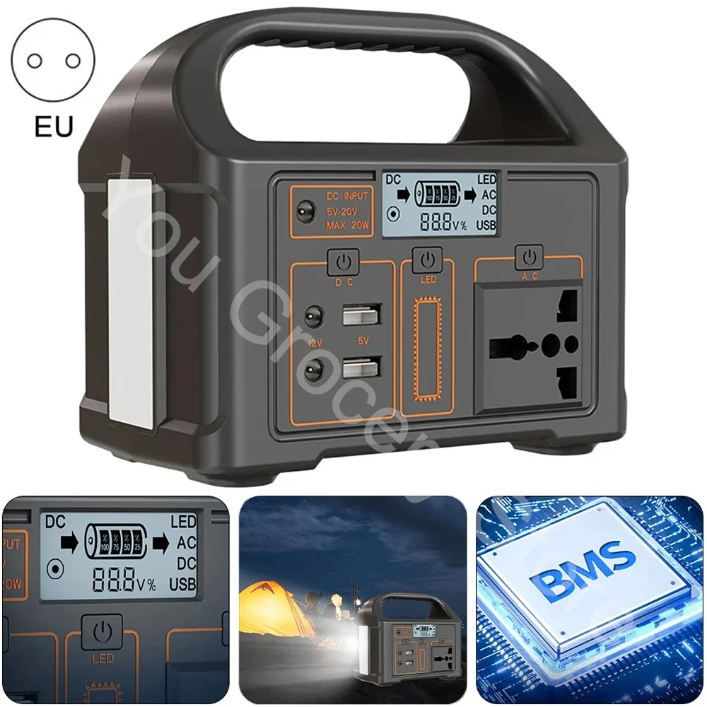 

100W Portable Power Generator 110V Outdoor Camping Travel Camping live Broadcast Lithium lron phosphate Super Power Bank