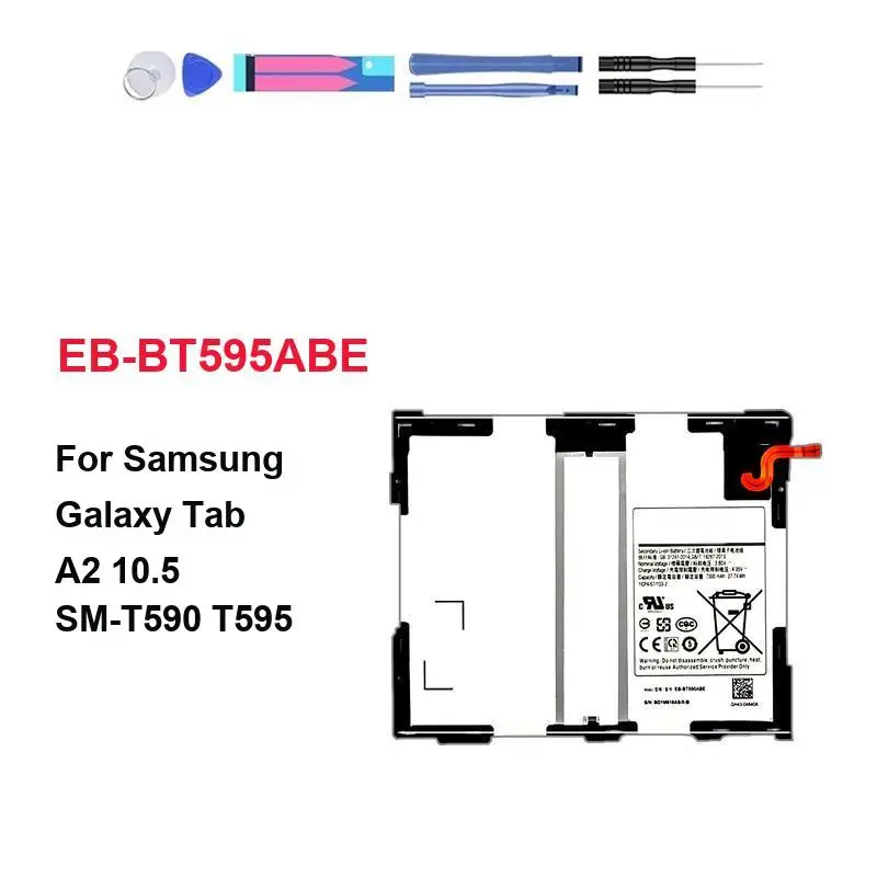 

Аккумулятор EB-BT595ABE для планшета Samsung Galaxy Tab A2 10.5 SM-T590 T595, высокопроизводительный, 7300 мАч