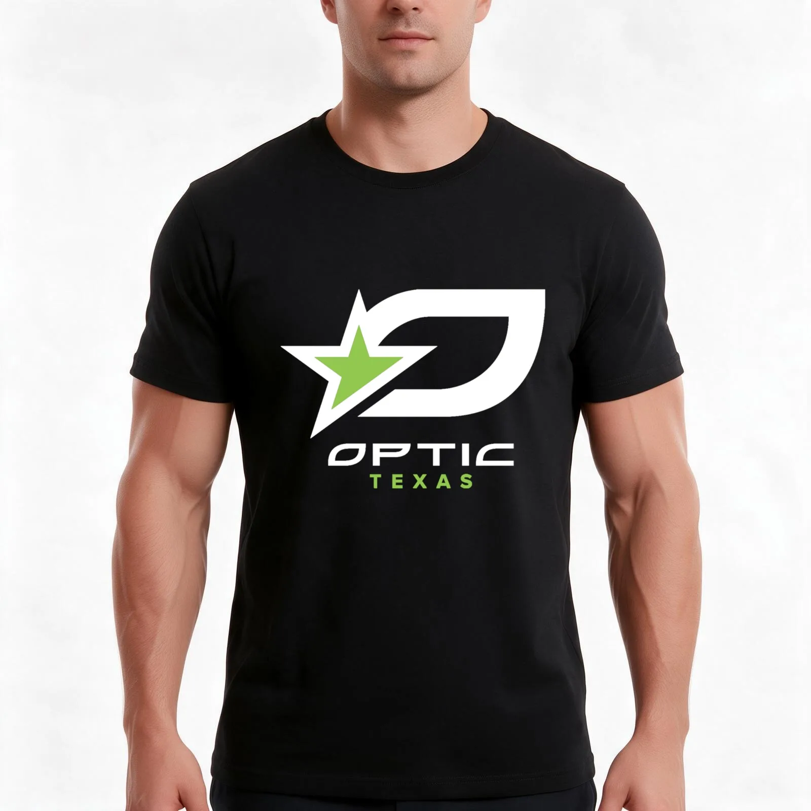OpTic Texaz T-Shirt, Summer Casual Cotton Tee, Oversized Streetwear Tops, Vintage Graphic Print, Loose Fit Short Sleeve