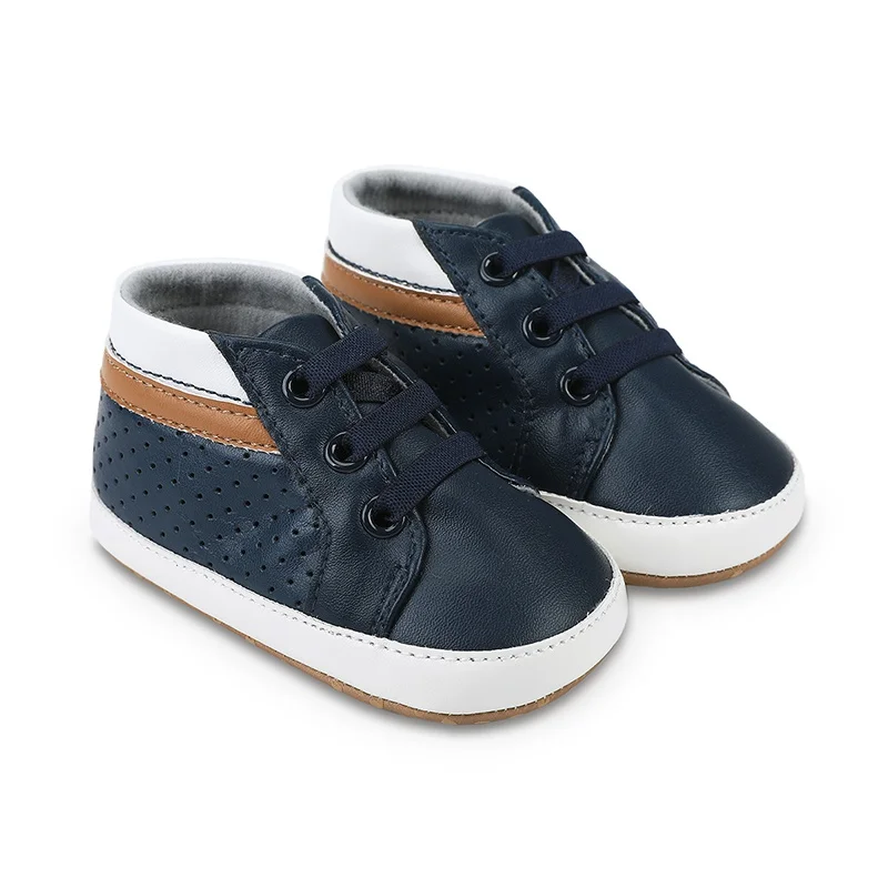

Autumn Baby Boys' Fashion PU Sneakers Soft, Comfortable, and Stylish 0-18 Months Baby Boys' Casual Shoes