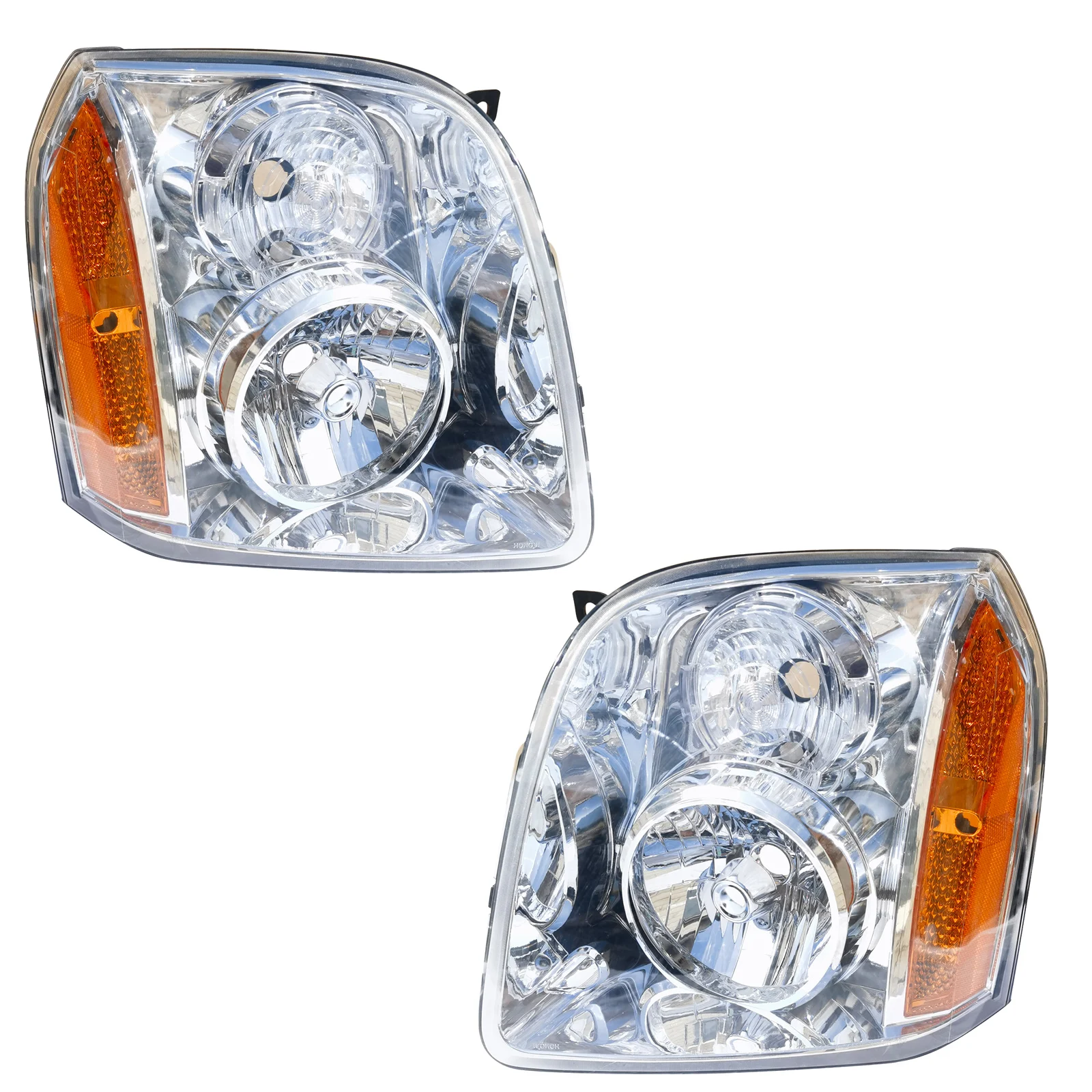 Headlight For 2007-2014 GMC Yukon XL 1500 XL 2500 Clear Lens 1 Pair Headlamps